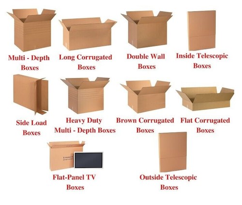 Corrugated boxes many - 27-34",