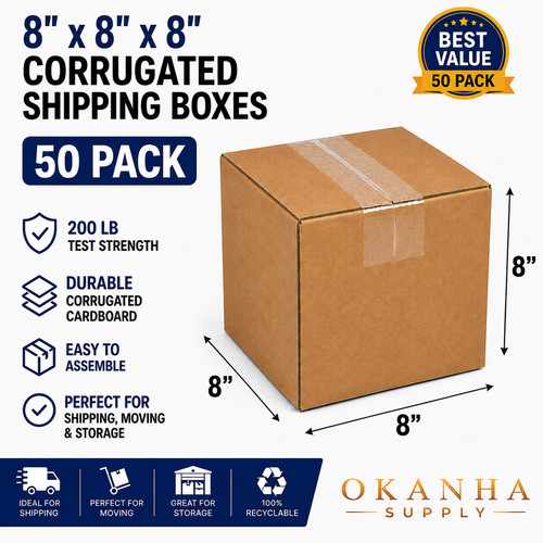 8x8x8 cube corrugated - 50,