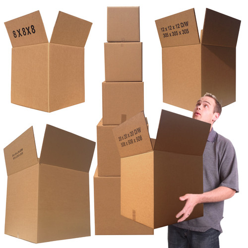 Square cardboard boxes - square, various